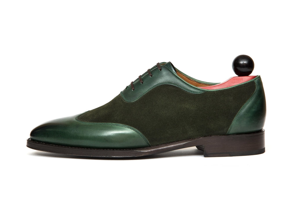 forest green suede shoes