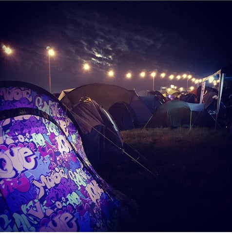 Download Festival Campsite at Night | Gorilla Tents