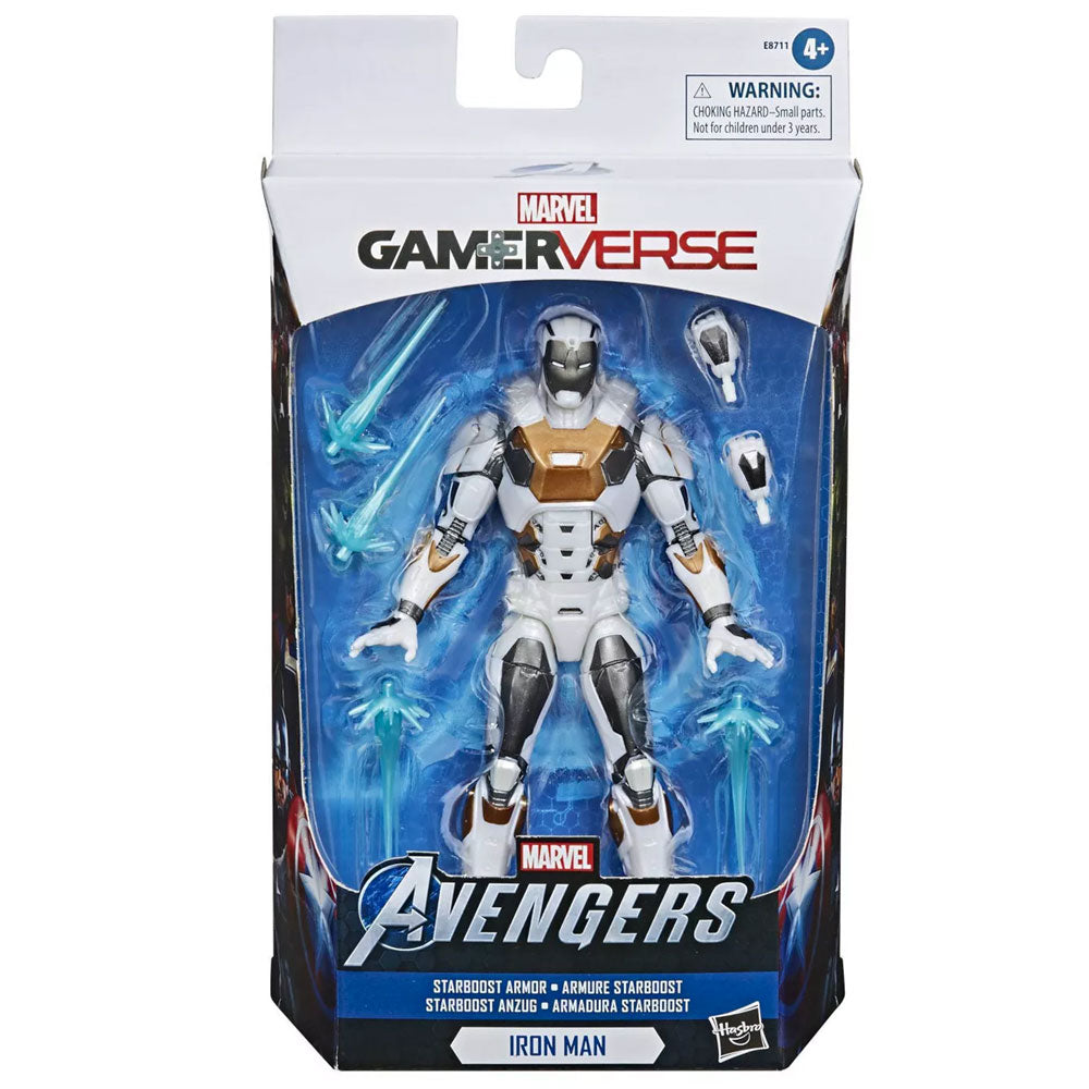 white iron man figure