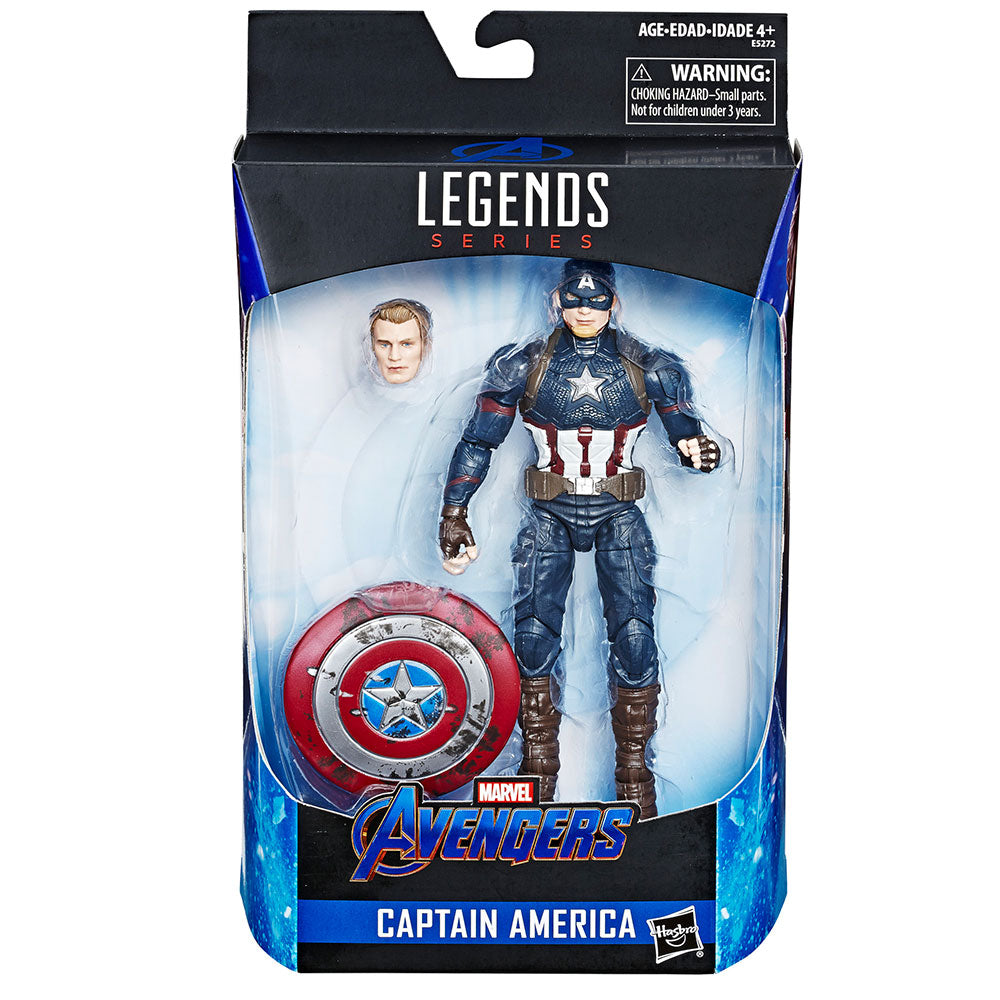 Captain America Endgame Marvel Legends 6" Worthy Figure Mijolnir+THOR HAMMER NEW 