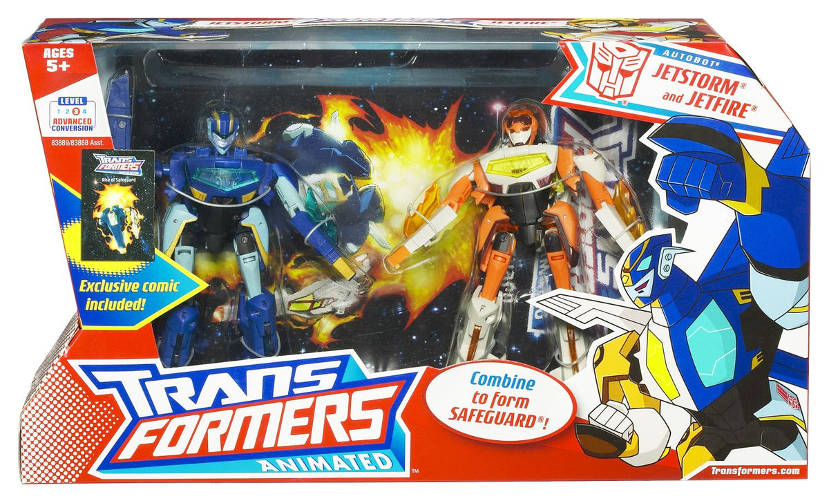 Transformers Animated Jetstorm and Jetfire Safeguard - Giftset.