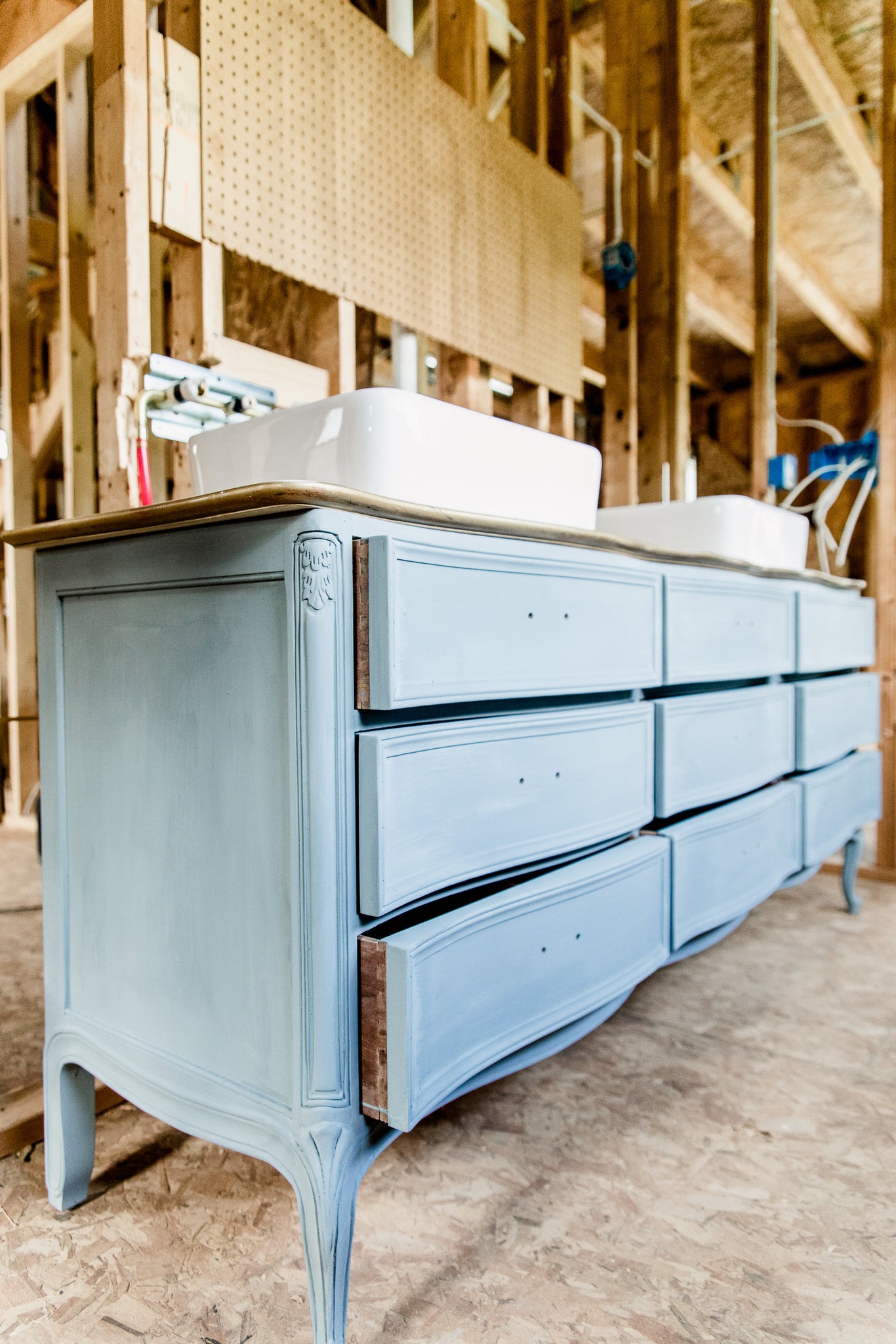 Miss Mustard Seed Milk Paint- Bathroom Vanity Makeover