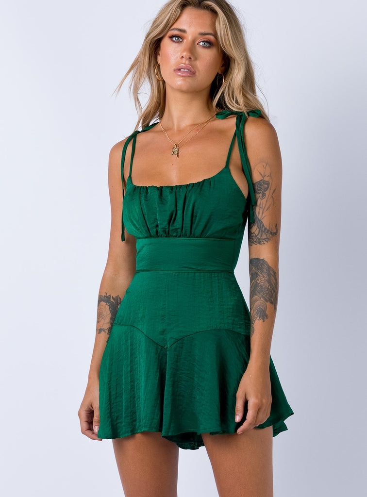 emerald green jumpsuit uk