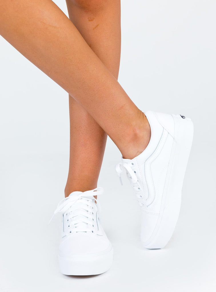 Vans Old Skool Platform True White