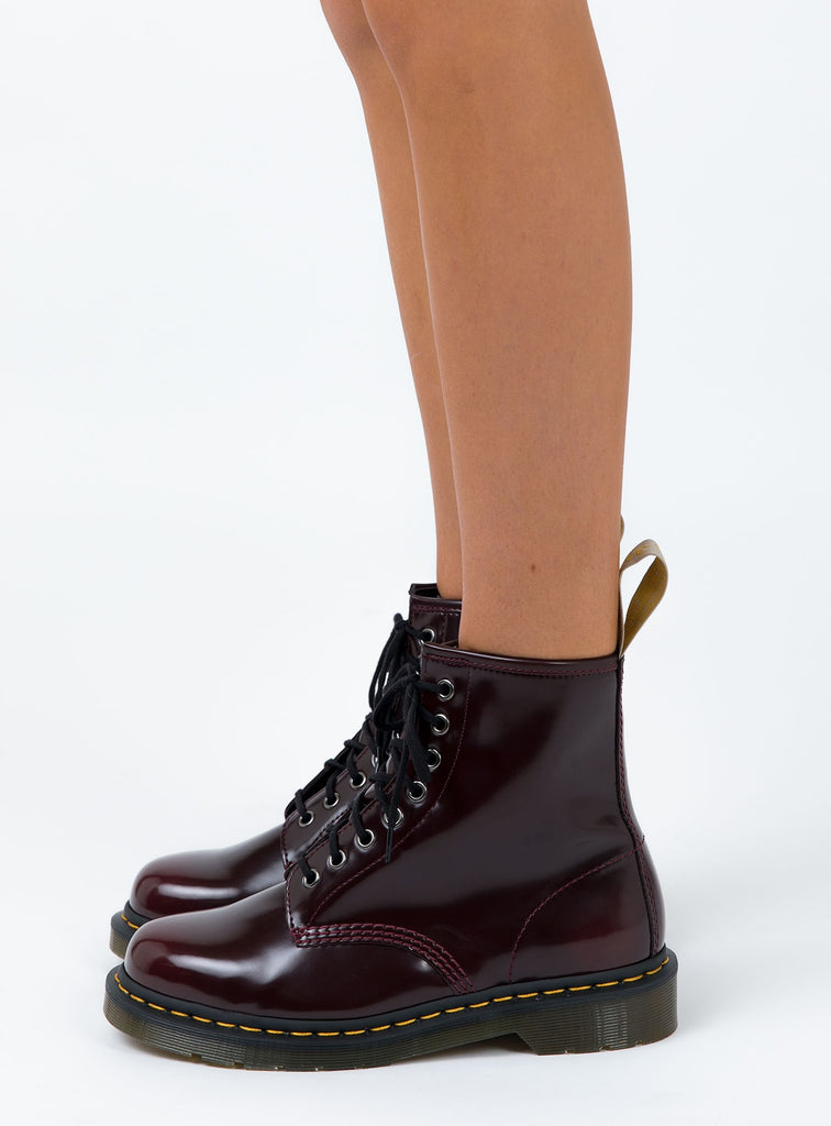 doc martens vegan 146 cherry red