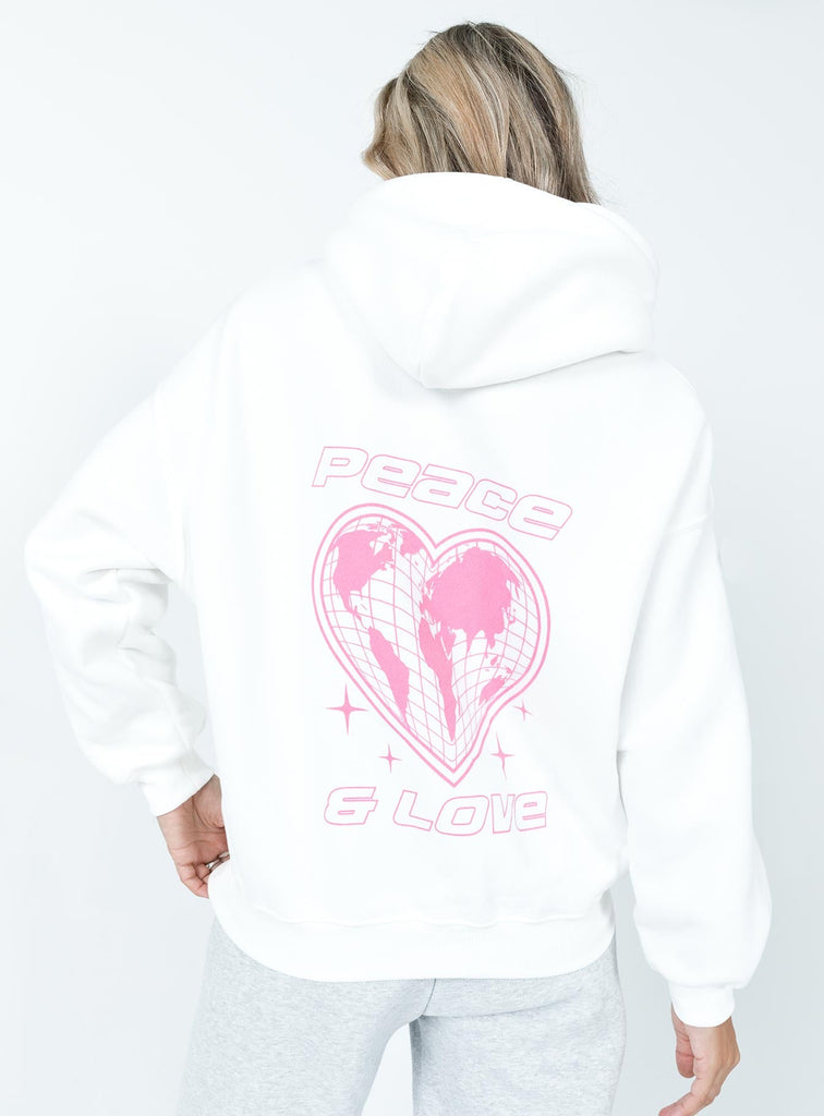 Peace And Love Sweater White