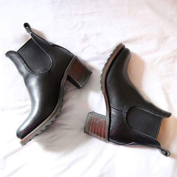 chunky cleated chelsea boots