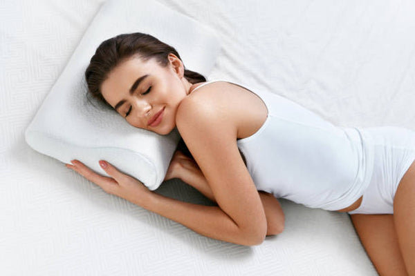 Pain Relief Cushion Orthopaedic Cervical Support for Back and Neck Genuine Butterfly Pillow/® with White Pillowcase Perfect for Side Sleepers