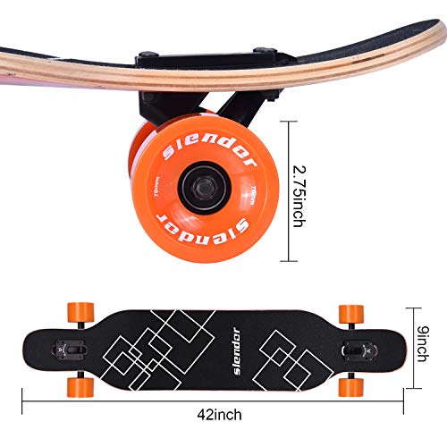 Slendor Skateboard 42 Drop Through Deck Complete Maple – wills1mulisha