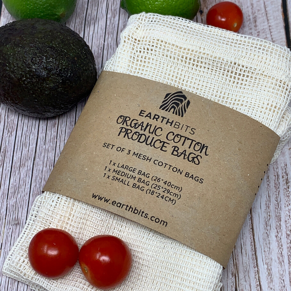 cotton reusable produce bags