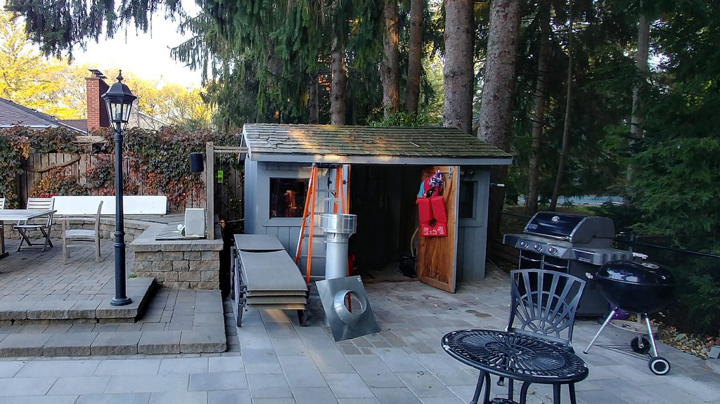 The old woodshed pre demolition - Dave's Backyard Reno