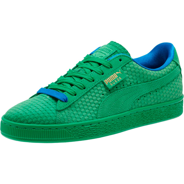 green and gold pumas