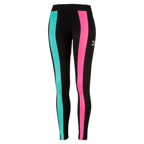 pink and black puma leggings