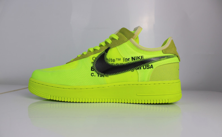 off white air force ones volt