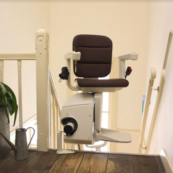 A picture of a stair lift
