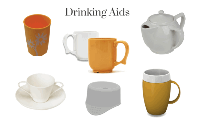 Various drinking vessels