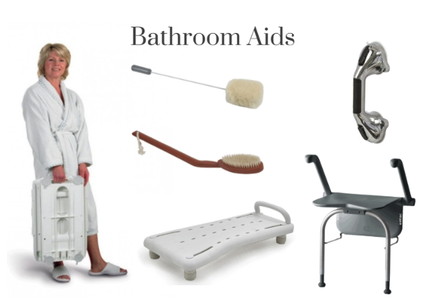 Various bathroom aids