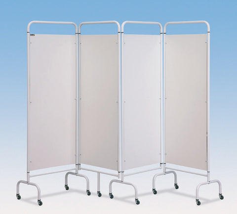 Mobile-Folding-Screens---3-Fold-Plain-White-Screen Mobile Folding Screens - 3-Fold Plain White Screen