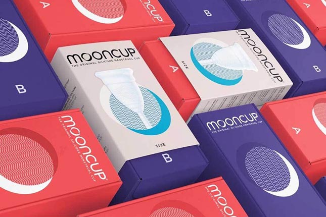 copes menstruals de silicona quirúrgica de la marca MoonCup