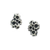 sterling silver 4 barnacle cluster stud earrings