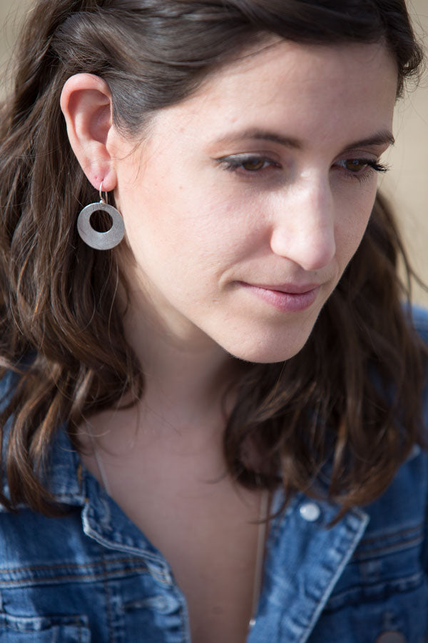 Leaf Earrings with Cut-out