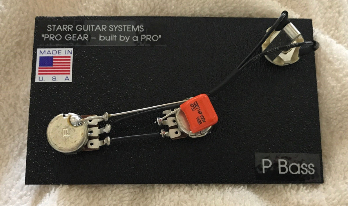 Wiring Harness for Fender P-Bass: Mini – Starr Guitar Systems
