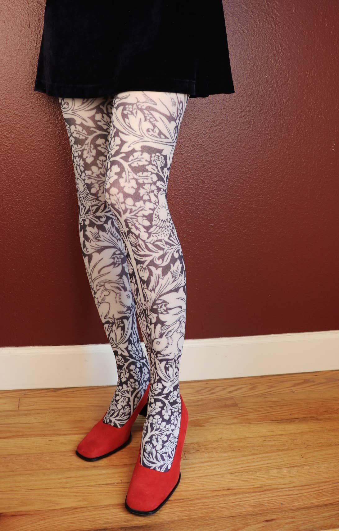 Bre'r Brothers Rabbit by William Morris Printed Tights