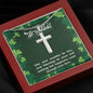 May your troubles be less - Cross Necklace