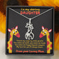 GIRAFFE LOVE NECKLACE - TO MY DARLING DAUGHTER