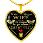To My Beautiful Wife, Eternal Love Double Hearts Necklace | Valentine's Day Gift for Wife, Anniversary Gift, Birthday Gift for Wife