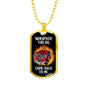 Firefighter Gift, Best Dog Tag Necklace Pendant for Fireman Dad Son Mom Female Male Birthday Christmas Father's Day