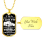 Son - Never Forget I Love You - Fist Bump - Black