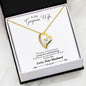 To My Gorgeous Wife Forever Heart Pendant & Necklace With FREE Gift Box
