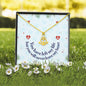 You have left my life but you will never leave my heart - Steel Anchor Necklace