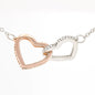 PILOT'S WIFE - INTERLOCKING HEART NECKLACE
