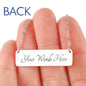 Mama Giraffe with Baby Calf Personalized Necklace