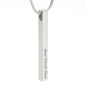 Graduation Gift For Him or Her Vertical Stick Necklace