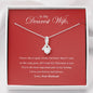 To My Wife - All I Want For Christmas Is You - Alluring Pendant