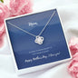 "No Matter the distance" - Mother's Day Love Knot Necklace
