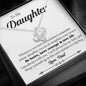 To My Daughter The Love Knot Necklace