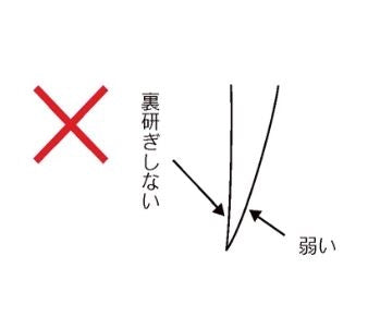 Japanese knife style edge diagram wrong
