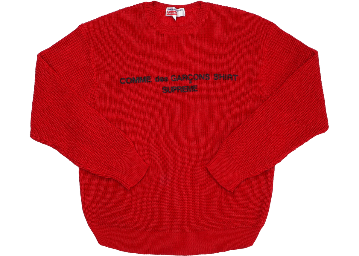 supreme commes des garcons sweater