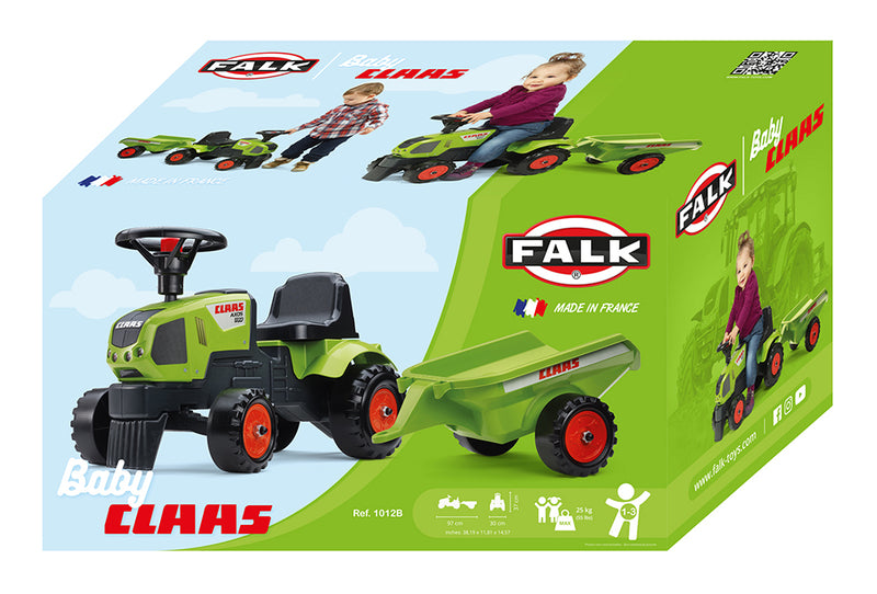 falk baby claas tractor with trailer