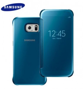 Galaxy S6 Clear View Cover Flip Blue