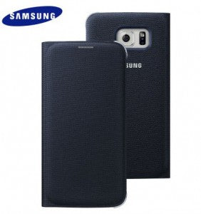 Samsung Galaxy S6 Fabric Wallet Cover in Black