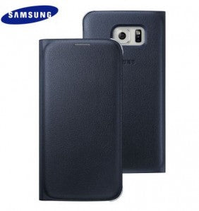 Samsung Galaxy S6 Flip Wallet Cover PU in Black