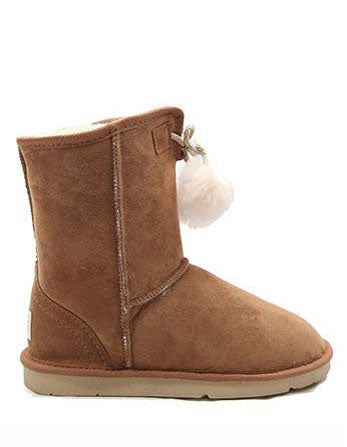 pink ugg boots with pom poms