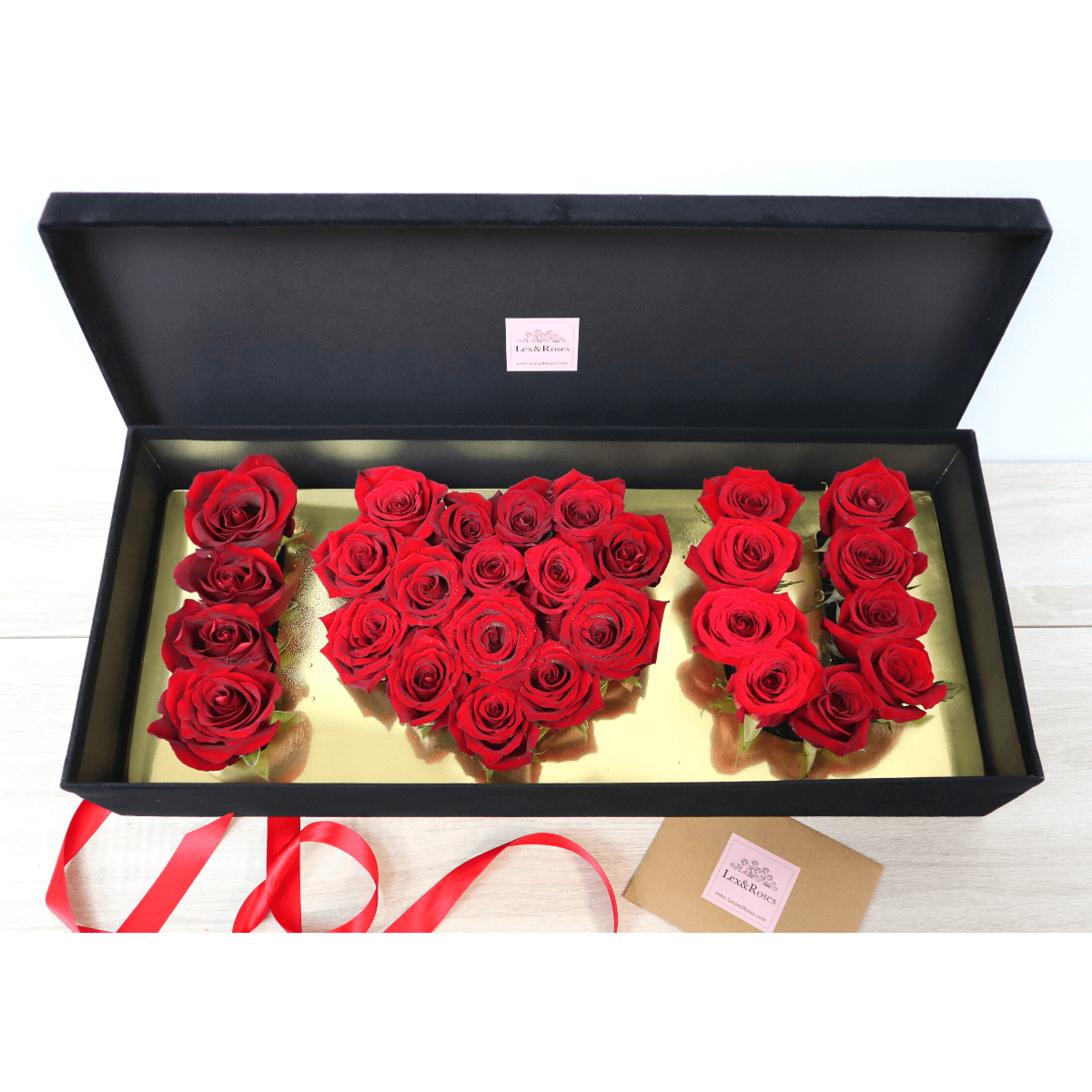 I LOVE YOU rose box – Lex&Roses