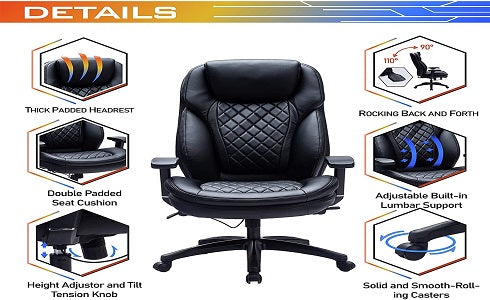 office chair with double padding