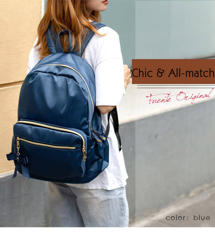 nylon backpacks blue